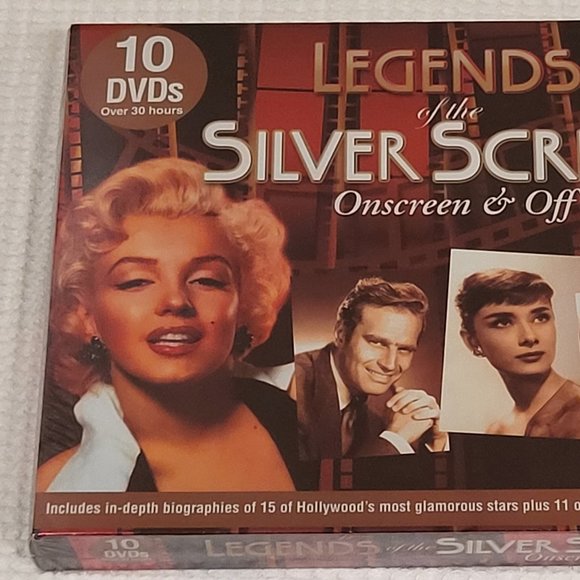 (SOLD) Legends of the Silver Screen Onscreen 10 DVDs Classic DVD Movies & Bios - Picture 2 of 9